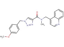 1-(4-methoxybenzyl)-N-methyl-N-(4-quinolinylmethyl)-1H-1,2,3-triazole-4-carboxamide