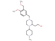 2-[4-[4-methoxy-3-(methoxymethyl)benzyl]-1-(1-methyl-4-piperidinyl)-2-piperazinyl]ethanol