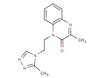 3-methyl-1-[2-(3-methyl-4H-1,2,4-triazol-4-yl)ethyl]quinoxalin-2(1H)-one