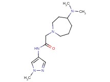 2-[4-(dimethylamino)-1-azepanyl]-N-(1-methyl-1H-pyrazol-4-yl)acetamide