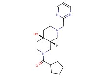 (4aR*,8aR*)-2-(cyclopentylcarbonyl)-7-(pyrimidin-2-ylmethyl)octahydro-2,7-naphthyridin-4a(2H)-ol