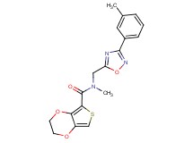 N-methyl-N-{[3-(3-methylphenyl)-1,2,4-oxadiazol-5-yl]methyl}-2,3-dihydrothieno[3,4-b][1,4]dioxine-5-carboxamide