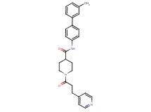N-(3'-methyl-4-biphenylyl)-1-[3-(4-pyridinyl)propanoyl]-4-piperidinecarboxamide