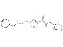 1-{2-[(3-cyclohexen-1-ylmethyl)amino]ethyl}-N-(2-thienylmethyl)-1H-1,2,3-triazole-4-carboxamide