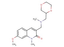 3-{[(1,4-dioxan-2-ylmethyl)(methyl)amino]methyl}-7-methoxy-1-methyl-2(1H)-quinolinone