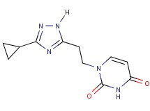 1-[2-(3-cyclopropyl-1H-1,2,4-triazol-5-yl)ethyl]pyrimidine-2,4(1H,3H)-dione