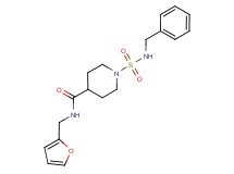 1-[(benzylamino)sulfonyl]-N-(2-furylmethyl)piperidine-4-carboxamide