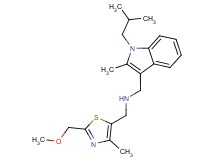 1-(1-isobutyl-2-methyl-1H-indol-3-yl)-N-{[2-(methoxymethyl)-4-methyl-1,3-thiazol-5-yl]methyl}methanamine