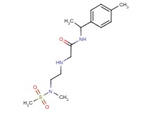 2-({2-[methyl(methylsulfonyl)amino]ethyl}amino)-N-[1-(4-methylphenyl)ethyl]acetamide