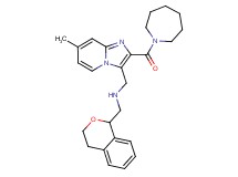 1-[2-(1-azepanylcarbonyl)-7-methylimidazo[1,2-a]pyridin-3-yl]-N-(3,4-dihydro-1H-isochromen-1-ylmethyl)methanamine