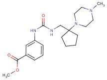 methyl 3-{[({[1-(4-methylpiperazin-1-yl)cyclopentyl]methyl}amino)carbonyl]amino}benzoate