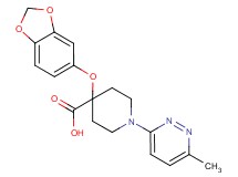 4-(1,3-benzodioxol-5-yloxy)-1-(6-methylpyridazin-3-yl)piperidine-4-carboxylic acid