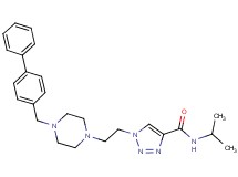 1-{2-[4-(4-biphenylylmethyl)-1-piperazinyl]ethyl}-N-isopropyl-1H-1,2,3-triazole-4-carboxamide