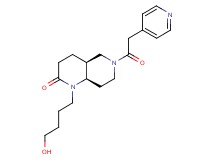 (4aS*,8aR*)-1-(4-hydroxybutyl)-6-(pyridin-4-ylacetyl)octahydro-1,6-naphthyridin-2(1H)-one