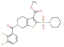 methyl 6-(2,3-difluorobenzoyl)-2-(1-piperidinylsulfonyl)-4,5,6,7-tetrahydrothieno[2,3-c]pyridine-3-carboxylate