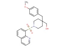 [4-(4-methoxybenzyl)-1-(8-quinolinylsulfonyl)-4-piperidinyl]methanol