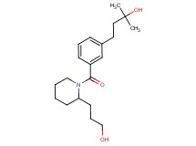 4-(3-{[2-(3-hydroxypropyl)-1-piperidinyl]carbonyl}phenyl)-2-methyl-2-butanol