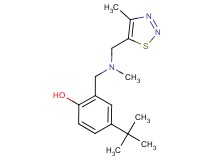 4-tert-butyl-2-({methyl[(4-methyl-1,2,3-thiadiazol-5-yl)methyl]amino}methyl)phenol