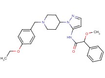 N-{1-[1-(4-ethoxybenzyl)-4-piperidinyl]-1H-pyrazol-5-yl}-2-methoxy-2-phenylacetamide