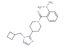 2-({4-[1-(cyclobutylmethyl)-1H-imidazol-2-yl]-1-piperidinyl}carbonyl)-N,N-dimethylaniline