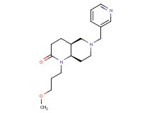 (4aS*,8aR*)-1-(3-methoxypropyl)-6-(pyridin-3-ylmethyl)octahydro-1,6-naphthyridin-2(1H)-one