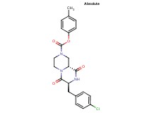 4-methylphenyl (7S,9aR)-7-(4-chlorobenzyl)-6,9-dioxooctahydro-2H-pyrazino[1,2-a]pyrazine-2-carboxylate