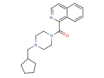 1-{[4-(cyclopentylmethyl)-1-piperazinyl]carbonyl}isoquinoline trifluoroacetate