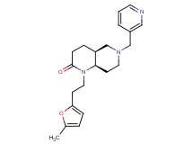 (4aS*,8aR*)-1-[2-(5-methyl-2-furyl)ethyl]-6-(pyridin-3-ylmethyl)octahydro-1,6-naphthyridin-2(1H)-one