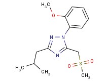3-isobutyl-1-(2-methoxyphenyl)-5-[(methylsulfonyl)methyl]-1H-1,2,4-triazole