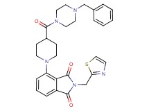 4-{4-[(4-benzyl-1-piperazinyl)carbonyl]-1-piperidinyl}-2-(1,3-thiazol-2-ylmethyl)-1H-isoindole-1,3(2H)-dione