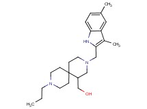 {3-[(3,5-dimethyl-1H-indol-2-yl)methyl]-9-propyl-3,9-diazaspiro[5.5]undec-1-yl}methanol