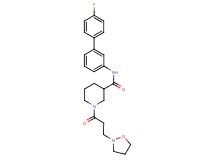 N-(4'-fluoro-3-biphenylyl)-1-[3-(2-isoxazolidinyl)propanoyl]-3-piperidinecarboxamide