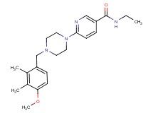 N-ethyl-6-[4-(4-methoxy-2,3-dimethylbenzyl)piperazin-1-yl]nicotinamide