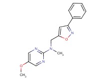 5-methoxy-N-methyl-N-[(3-phenyl-5-isoxazolyl)methyl]-2-pyrimidinamine
