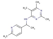 2,5,6-trimethyl-N-[1-(6-methylpyridin-3-yl)ethyl]pyrimidin-4-amine