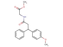 methyl N-[3-(4-methoxyphenyl)-3-phenylpropanoyl]glycinate