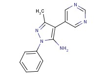 3-methyl-1-phenyl-4-pyrimidin-5-yl-1H-pyrazol-5-amine