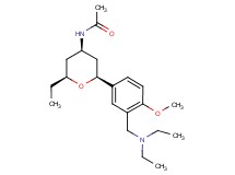 N-((2S*,4R*,6S*)-2-{3-[(diethylamino)methyl]-4-methoxyphenyl}-6-ethyltetrahydro-2H-pyran-4-yl)acetamide