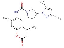 N-(4,7-dimethyl-2-oxo-2H-chromen-6-yl)-3-(3,5-dimethyl-1H-pyrazol-1-yl)pyrrolidine-1-carboxamide