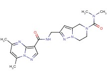 N-({5-[(dimethylamino)carbonyl]-4,5,6,7-tetrahydropyrazolo[1,5-a]pyrazin-2-yl}methyl)-5,7-dimethylpyrazolo[1,5-a]pyrimidine-3-carboxamide
