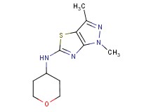 1,3-dimethyl-N-(tetrahydro-2H-pyran-4-yl)-1H-pyrazolo[3,4-d][1,3]thiazol-5-amine