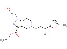 ethyl 1-(2-hydroxyethyl)-5-[3-(5-methyl-2-furyl)butyl]-4,5,6,7-tetrahydro-1H-pyrazolo[4,3-c]pyridine-3-carboxylate