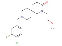 9-(4-chloro-3-fluorobenzyl)-2-(2-methoxyethyl)-2,9-diazaspiro[5.5]undecan-3-one