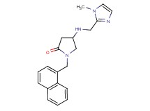 4-{[(1-methyl-1H-imidazol-2-yl)methyl]amino}-1-(1-naphthylmethyl)-2-pyrrolidinone