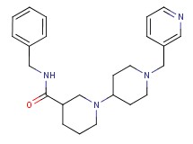 N-benzyl-1'-(pyridin-3-ylmethyl)-1,4'-bipiperidine-3-carboxamide