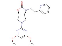 (3aS*,6aR*)-5-(4,6-dimethoxy-2-pyrimidinyl)-3-[2-(2-pyridinyl)ethyl]hexahydro-2H-pyrrolo[3,4-d][1,3]oxazol-2-one