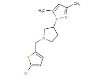 1-{1-[(5-chloro-2-thienyl)methyl]-3-pyrrolidinyl}-3,5-dimethyl-1H-pyrazole