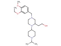 2-[4-(3-ethoxy-4-methoxybenzyl)-1-(1-isopropyl-4-piperidinyl)-2-piperazinyl]ethanol