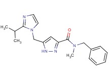 N-benzyl-5-[(2-isopropyl-1H-imidazol-1-yl)methyl]-N-methyl-1H-pyrazole-3-carboxamide
