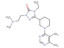 2-[2-(dimethylamino)ethyl]-5-[1-(5,6-dimethylpyrimidin-4-yl)piperidin-3-yl]-4-ethyl-2,4-dihydro-3H-1,2,4-triazol-3-one